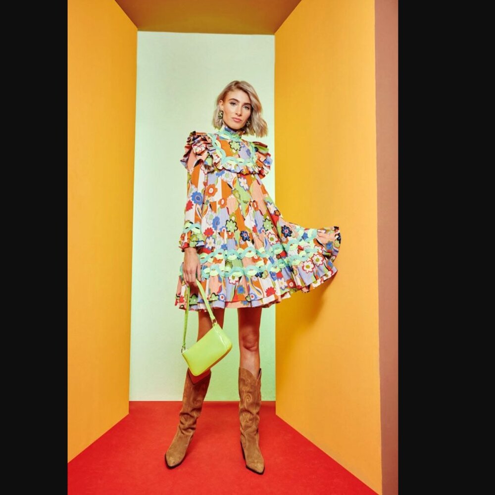 Celia B Coquelicot Dress Blue